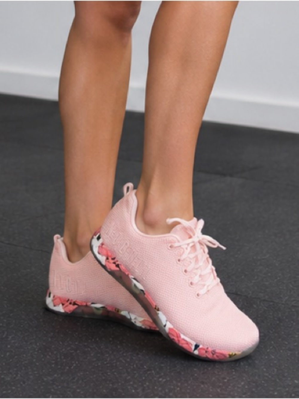 NOBULL Women’s Outworks in Rose Butterfly (Pink Floral) Training Shoes